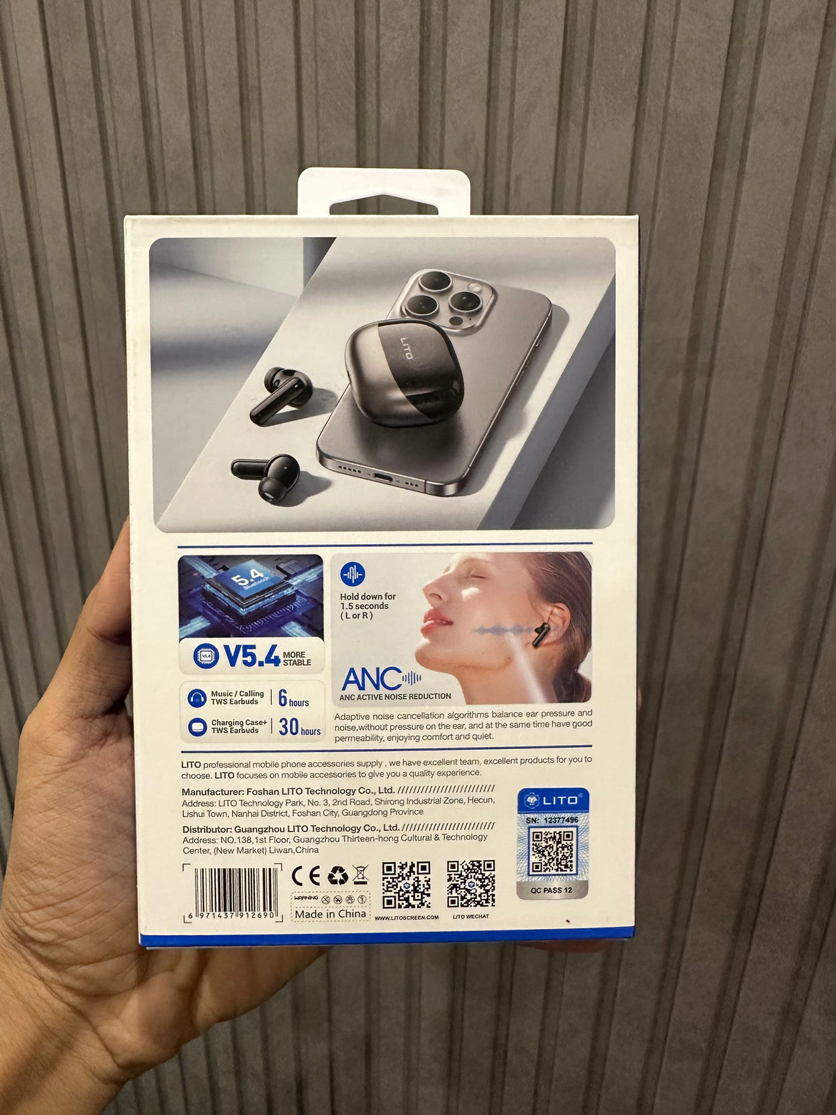 Lito LT-T10 ANC Bluetooth Wireless Earbuds