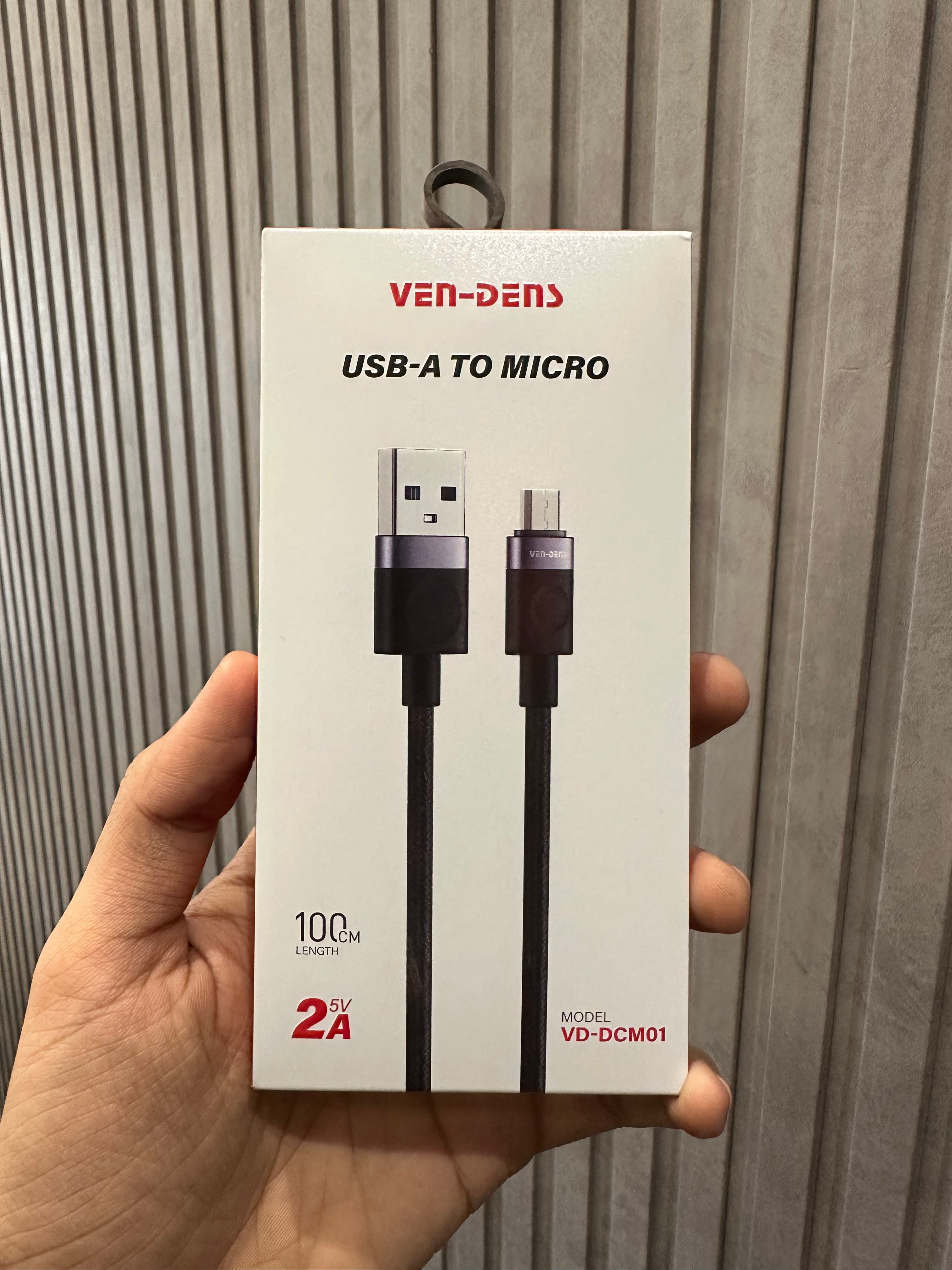 Ven Dens USB-A to Micro Data Cable - 1M