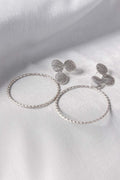 Abstract Silver Earrings