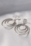 Abstract Silver Earrings
