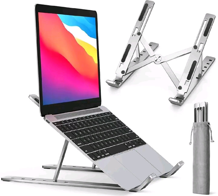 Adjustable Foldable Laptop Stand – Ergonomic Aluminum Cooling Stand